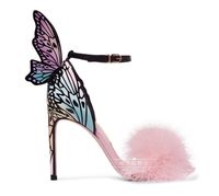 Designer Summer Winged Butterfly Party Thin High Heeled Sand...