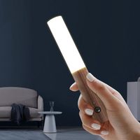 Wandlampe Walnuss Nachtlicht USB -Lade -LED -Sensor Dekorative Lichter Treppenschrankschrank Beleuchtung für Heimgeschenk