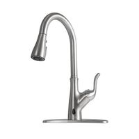 US Stock Pull Down Touchless Single Handle Kitchen Faucet Brushed Nickela17 a52 a02 a33