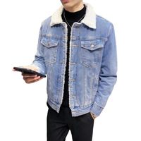 Wholesale winter Denim Jacket Men Wool 