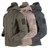 Man Jacket Softshell Fleece Jackets Outdoor Men Windproof Waterproof Thermal Jackets Hiking Coats Camouflage Winter Male Jacket 220118
