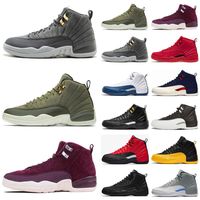 2022 Men basketball shoes 12 12s men's sneakers indigo university gold flu game CNY taxi OVO black cherry bordeaux white sports trainers