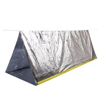 Zelte und Unterkünfte Relief Outdoor thermische Isolierung Zelt Reise Camping Refuge Notsport - Silber1