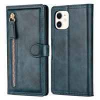 Reißverschluss Brieftasche Kartentelefonkasten für iPhone12 11Pro Max 7 8 plus xs max Telefonabdeckung für Samsung S20 Galaxy
