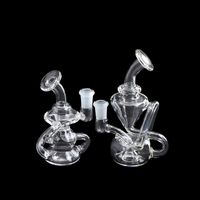 dhl hot glass water bongs two styles thick recycler glass da...