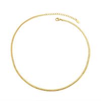 Ketten beauftragt All Match-Stil Halskette Edelstahl für Frauen Gold / Silber Überzogene Modeschmuck Geschenk 2022 Girls Favorit