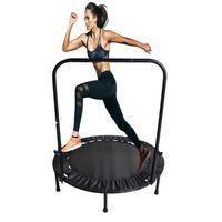 40 inch mini-oefening trampoline voor volwassenen of kinderen indoor fitness rebounder trampoline met veiligheid paden entertainment VS Stocka52