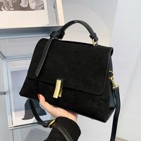 Замшевая кожаная сумка с черным кроссбоди для женщин 2021 модный мешок Сак.