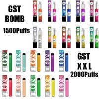 100% originale GST Bomb XXL monouso Vape Kit 1500 1000 Puff vapore Pod dispositivo 1000mAh Vape Pen Stick sistema Genuine Xtra Max