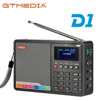 Radyo GTMedia D1, FM Radyo, Bluetooth DAB + / FM + BF Kart / AUX, 1.8 inç LCD Ekran, 18650 lityum pil ile DAB hoparlör,