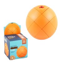 Orange 3D Puzzle Magic Cube Speed 3X3X3 Fruit Fidget Toys St...