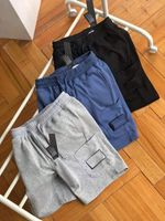 Mens Shorts Track Pants Summer Beach Bottoms With Budge Side Pocket Sweater Trouse Unisex Outwears Street Short Pant Drawstring Adjust Size