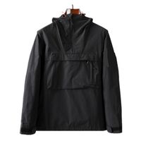 Zíper com capuz jaquetas masculinas juventude moda froca casaco metal nylon lazer Outerwear Marca famosa na Europa e América