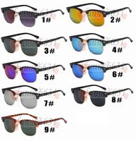 여자 야외 바람 눈 보호 선글라스 해변 안경을 순환 여름 MEN 금속 프레임 패션 태양 안경은 9COLOR 무료 배송 안경