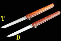 최근 매직 펜 빠른 오프닝 접이식 칼 (나무 손잡이)를 추천 C81 485 3350 3300 칼을 접는 캠핑 사냥 칼을 접는