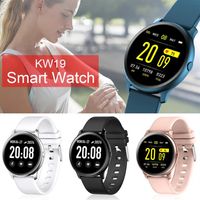 KW19 Smart Watch Smart Watch Thood Trear Treard Moniteur Fitness Tracker Sport Bracelets intelligents pour Andriod avec Retail298T