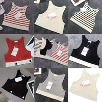 Летние эластичные жилеты для женских танков мода письмо Camis Vest Tops Print Brand Camis Открытый дышащий мягкий сенсорные девушки спортивная одежда