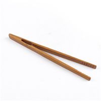 Antiskid Bamboo Tea Clip Wooden Bend Straight Tassels Tongs Natural Log Color Clamp Anti Scald Home New Arrival 3 5mj G2