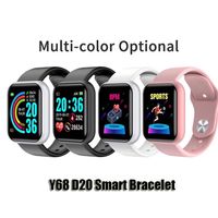 Y68 D20 SmartWatch Fitness Bracelet Blood Pressure Heart Rate Monitor Pedometer Cardio Bracelets Bluetooth Smart Watch For Android DHL a39