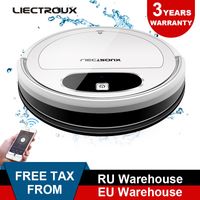 LIECTROUX 11S Roboter-Staubsauger, WiFi-App, Gyroskop-2D-Kartennavigation, elektrische Kontrollluftpumpe Wassertank, nasse chemische Reinigung
