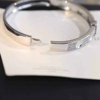 Bracelet de bande punk de qualité supérieure avec diamant pour femme de mariage bijoux cadeau ont une boîte PS8274