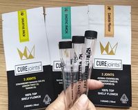 2021 Prefling Packaging Coast West Cure Joints 3 Joints Sac à mylar à enfant avec 3 tubes coniques Fumeurs Accessoires Custom
