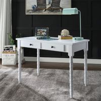 Yatak odası mobilyaları ACME Altmar yazı masası, beyaz bitirmek 93014 A04