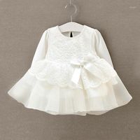 Geboren babymeisje jurk vestido infantil witte kant bruiloft feestjes meisjes doop 1 jaar verjaardagscadeau