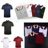 Tasarımcı Mens Polos Gömlek Moda Küçük Arı Temel Iş Tshirt Fransa Marka erkek T-Shirt İşlemeli Kol Bankası Mektubu Rozetleri Polo Gömlek Şort 22ss