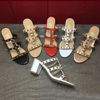 Designers Slippers glisse femmes sandales talons