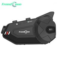 FreedConn Мотоцикл Группа Домофон Водонепроницаемый HD Lens 1080P Видео 6 Riders Bluetooth FM WiFi Шлем Шлем R1 Plus Recorder1