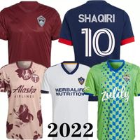 2022 MLS Seattle Sounders Soccer Jerseys 22 23 Camisa de futebol de Chicago Gimenez 2023 Shaqiri Portland Timbers Blanco Los Angeles La Galaxy Fire FC Chicharito Uniforme
