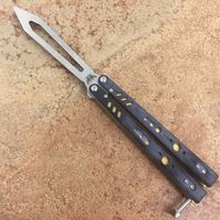 balisong black Rep replicant butterfly D2 G10 handle trainer...