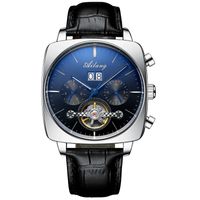 2021 Ailang Berühmte Marke Uhr Montre Automatique Luxe Chronograph Square Große Zifferblatt Watch Hohl Wasserdichte Herren Mode Uhren CSFWEDDS