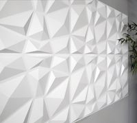 Wallpaper decorative 3D wall paneling diamond design (vegetable fiber) WallStickers