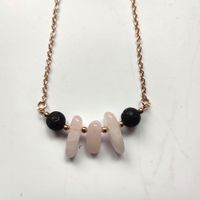 Handmade простой, но потрясающий лава каменный синтетический кварц ожерелье эфирное масло диффузор вулканическое утес ожерелье для женских ювелирных изделий