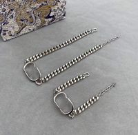 Designer chunky cubano conjunto de jóias colares braceletes letra luxo mulheres chunky link grosso ouro colar de prata hip hop pulseira