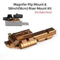 Scope Mounts Tactical G33 Monterings Magnifier Flip-to-Side Snabbavackning w/ 5/8 "Riser för G23 3x Malfiers passar 21,2 mm Picatinny Rail CL24-0233