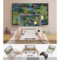 New Powkiddy X18S Android 11 Game Players 5.5 Inch Touch IPS Screen Flip Handheld Game Console T618 Chip Ram 4GB Rom 64GB in stocj DHL