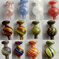 Colorful Carb Cap Dome for Quartz Banger Nails Glass Smoking Water Pipes Dab Rig Oil Rigs Bong233g