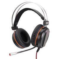 Vamery G601 Virtual 7.1 RGB Colorful Surround Sound Effect USB Gaming Headset with Mic Silver Gray a27 a07