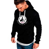 Autumn and Winter Men Hoodie New Jott Printing Long Sleeve Solid Color Oversized Sweater Leisure Daily Sports Men's Sweatshirts