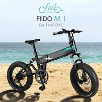 [AB Stok] FIIDO M1 D4S 36 V 12.5AH 250 W 20 inç Katlanır Moped Elektrikli Bisiklet 24 KM / H 80KM Kilometre Elektrikli Bisiklet E-Bike