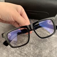 Japan Brand Myopia Glasses Square Glasses Markses para mujeres Eyewear de marco de espectáculos negros con caja original