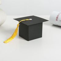 Gift Wrap 25 Stks DIY Papier Graduatie GLB Gevormde Doos Suiker Chocolade Voor Partij Gunst Bachelor Hat Wedding Candy1