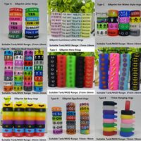 DHL Hottest 9 Types Silicone Vape Band Colorful Rubber Cover...