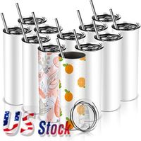 USA STOCK! DHL Fast Delivery 20oz Straight Wate bottles Blan...