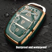 Generic Luminous Leather Car Key Fob Cover Case Set Keychain For Hyundai  Tucson Creta Ix25 I10 I20 I30 Verna Mistra Elantra (C-blue) @ Best Price  Online