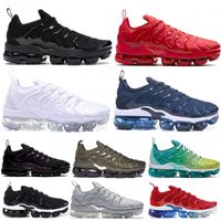 Tn Plus Running Shoes Cushioned Mens Triple Black White Gold Designers High Quality Trainers Sports Sneakers Size 40-45