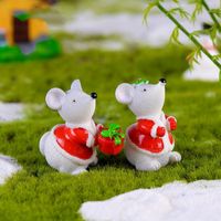 2020 Noel Maskot Fare Modeli Süsler Karikatür Hayvan Çocuklar Noel Hediyesi Mikro Peyzaj Dekor Ev Figürü Oyuncaklar Için 1 Adet1